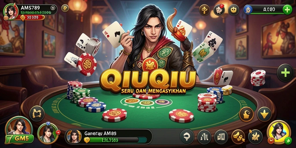 Tampilan gameplay QiuQiu yang seru di AMS789.