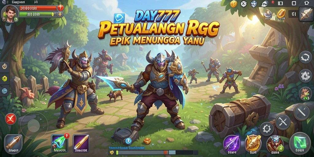 Tampilan seru dari gameplay RPG di DAY777.
