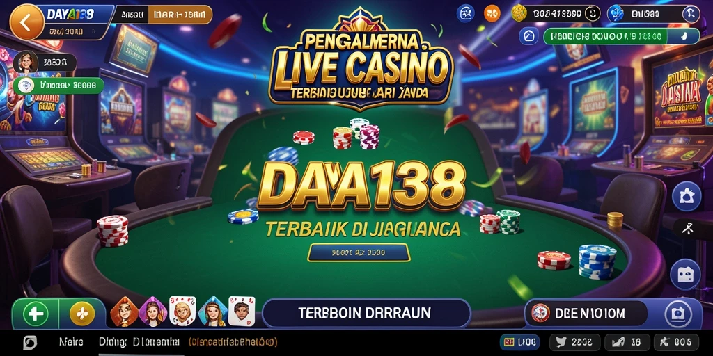Screenshot menunjukkan dealer Live Casino profesional dalam aksi.