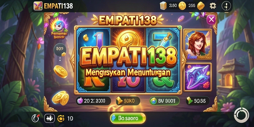 Tangkapan layar menunjukkan gameplay mendebarkan dari slot EMPATI138.