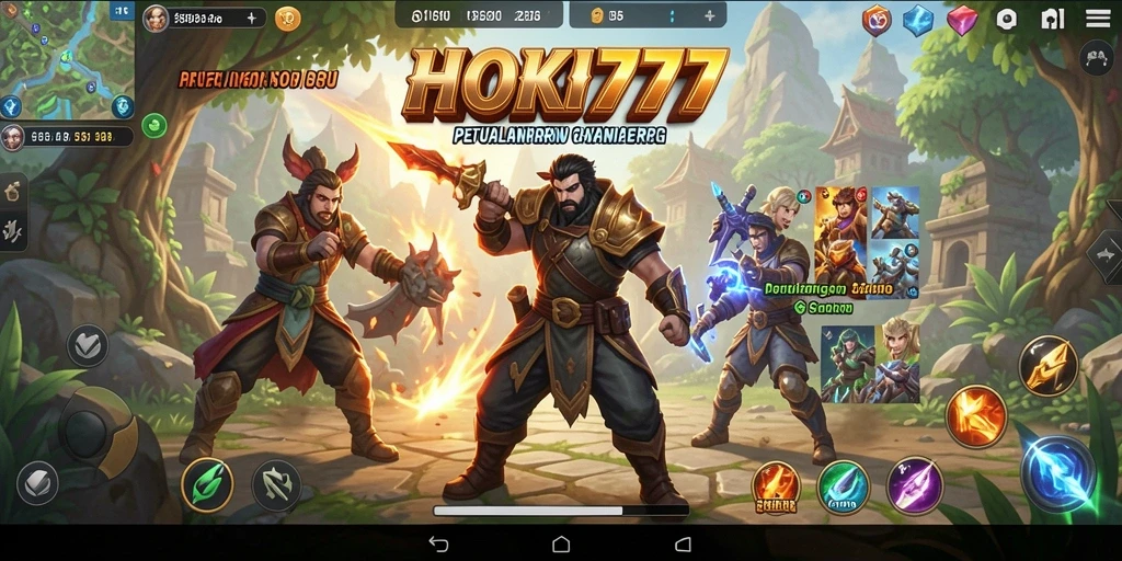 Screenshot HOKI777 menampilkan aksi seru dalam petualangan RPG.