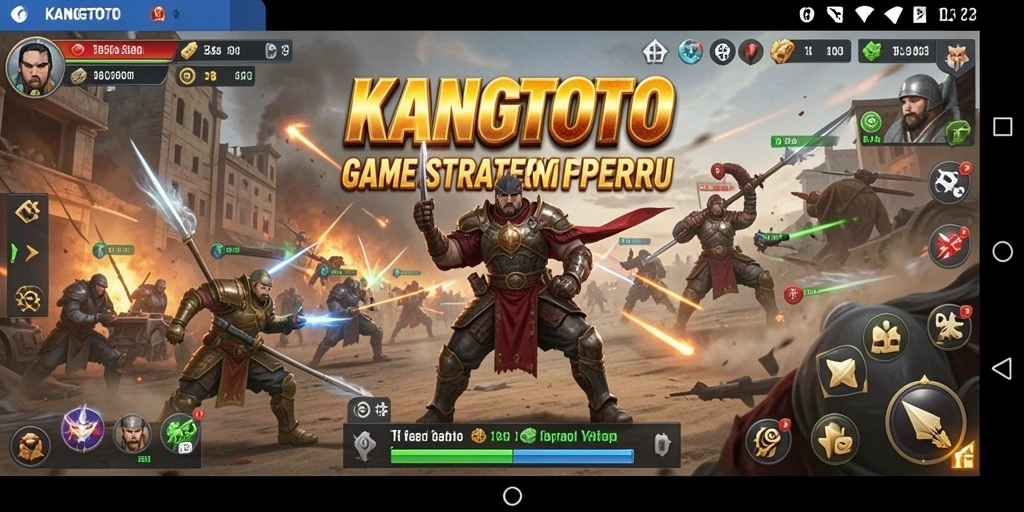 Tampilan gameplay KANGTOTO yang mendebarkan dan strategis.