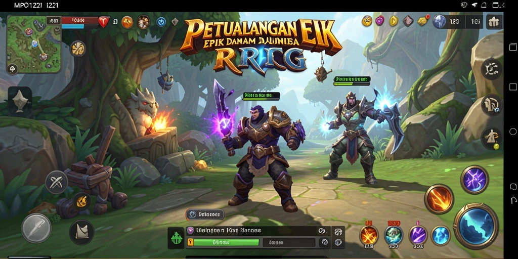 Tangkapan layar memperlihatkan aksi seru di <strong>MPO1221</strong> saat bertarung dengan monster.