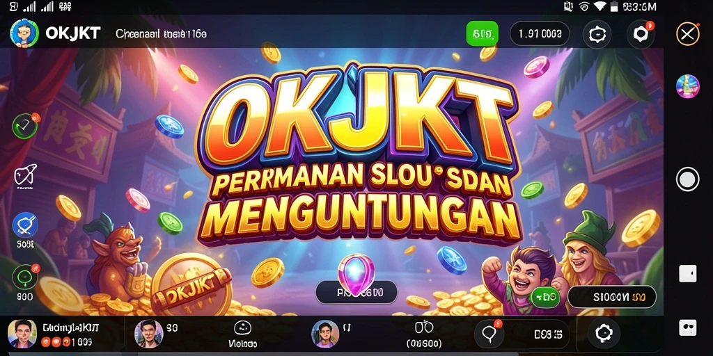 Tampilan gameplay menarik dari permainan Slot OKJKT.