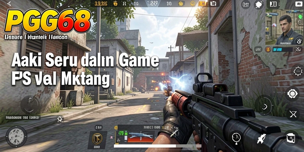 Screenshot utama PGG68 menampilkan aksi seru dalam pertempuran FPS.