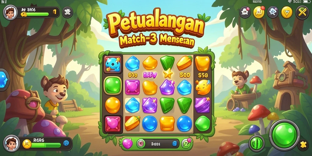 Tampilan gameplay seru dan penuh warna di R6R6.