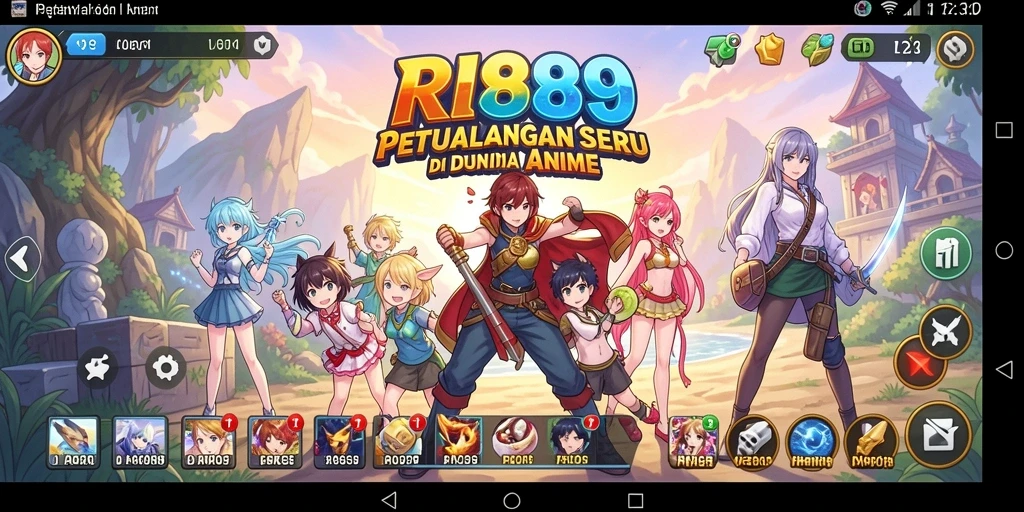 Tampilan gameplay menarik dari RI889 yang penuh aksi Anime.