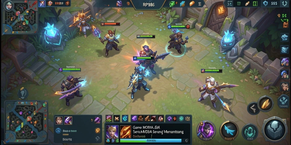 Tangkapan layar menunjukkan gameplay seru dari RP886 dengan pertempuran mendebarkan.