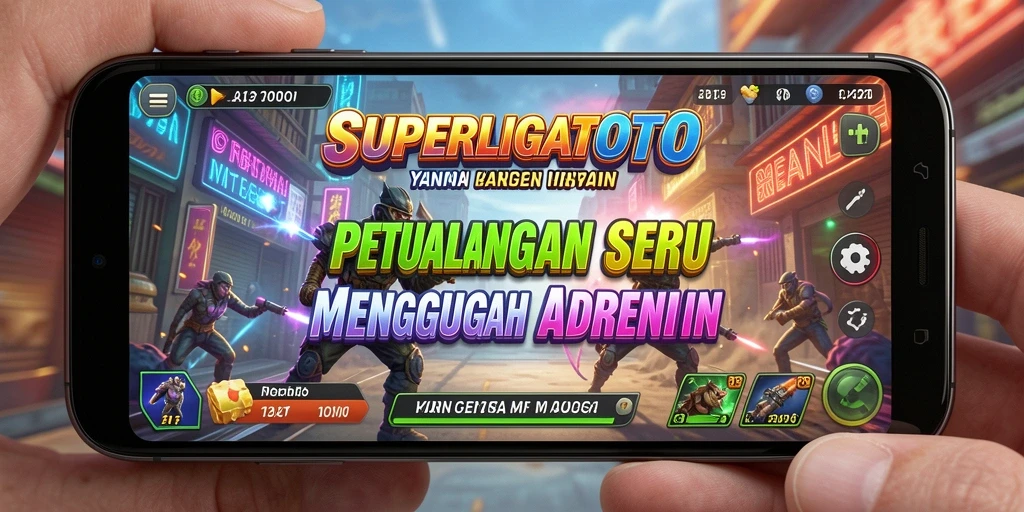 Tangkapan layar utama SUPERLIGATOTO yang menunjukkan aksi petualangan yang mendebarkan.