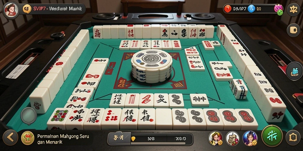 Tampilan gameplay menegangkan di SVIP7 dengan Mahjong.