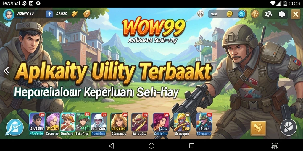 Tampilan antarmuka WOW99 yang sederhana dan fungsional.