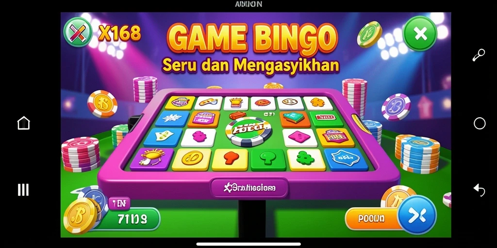 Tampilan gameplay X168 yang menarik dan seru saat bermain Bingo.